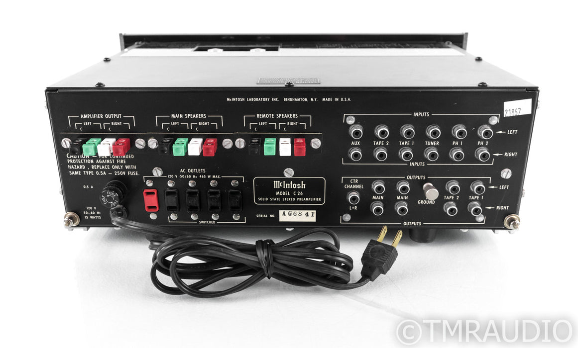 McIntosh C26 Vintage Stereo Preamplifier; C-26