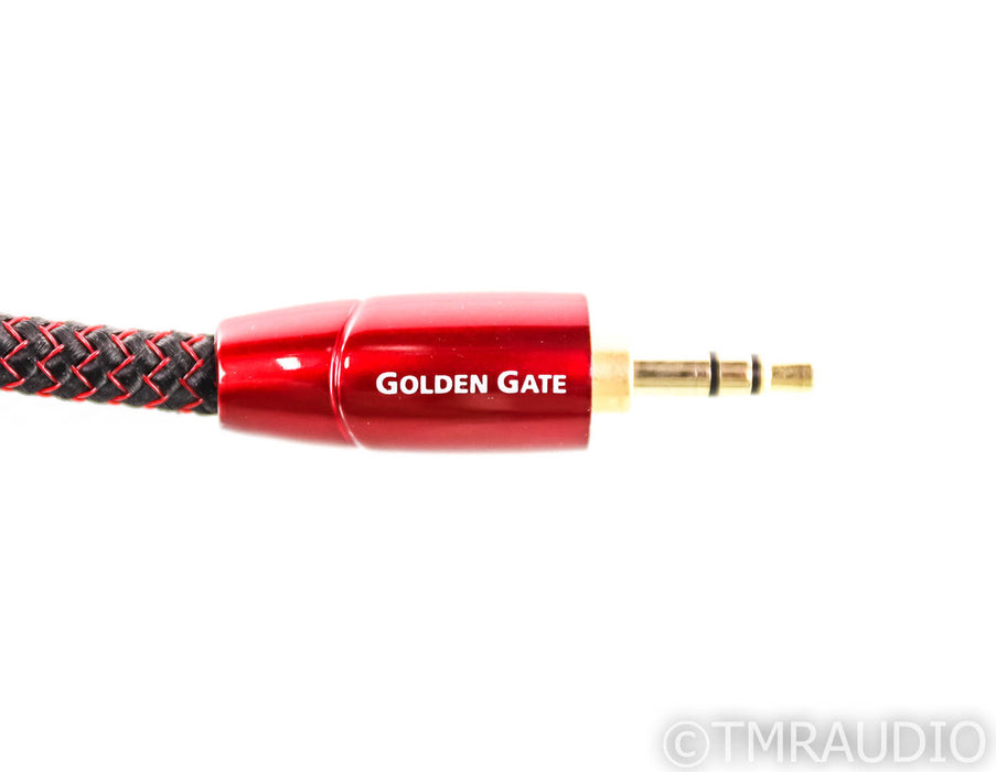AudioQuest Golden Gate 1/8" to Dual RCA Y-Splitter Cable; .5m Interconnect