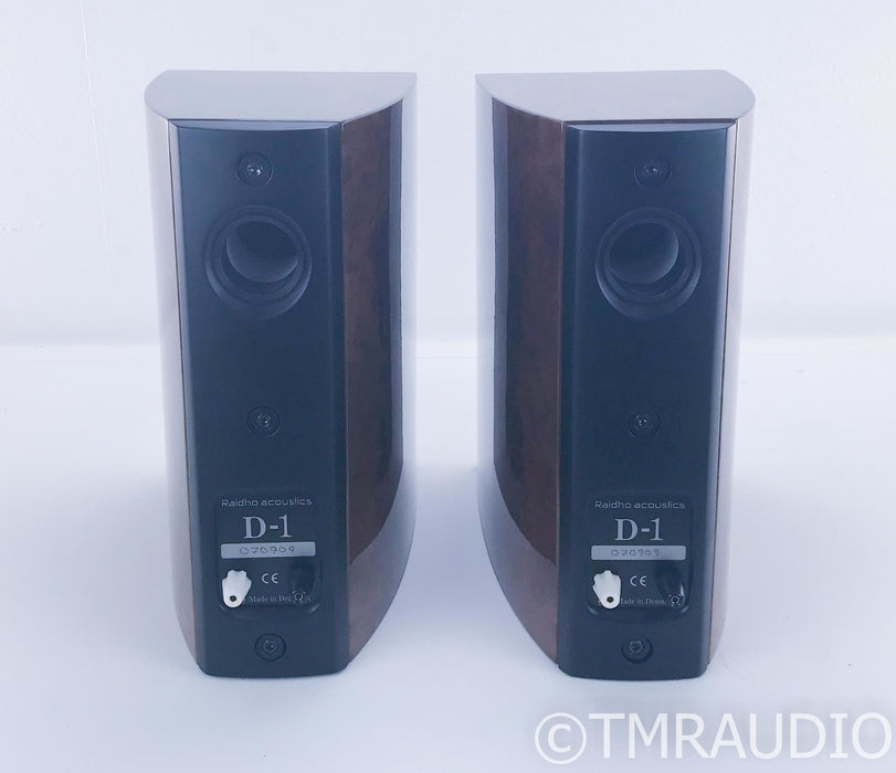 Raidho D1 Bookshelf Speakers; D-1; Walnut Burl Pair