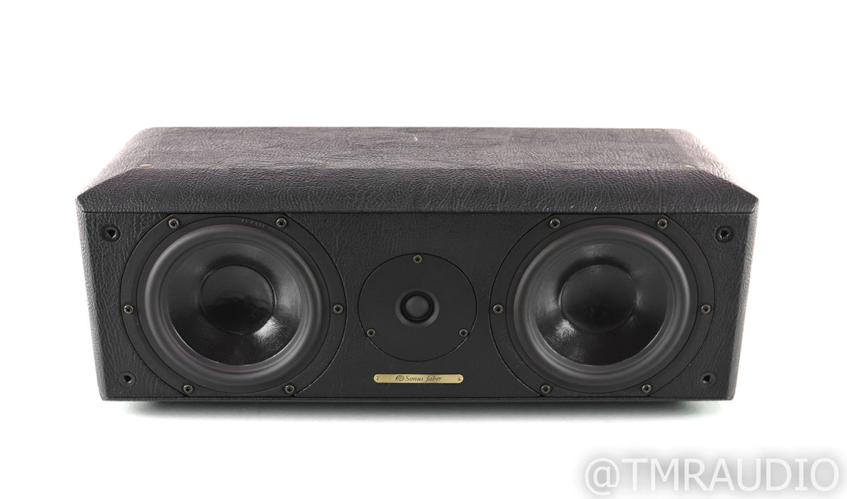 Sonus Faber Solo Center Channel Speaker; Black Leather
