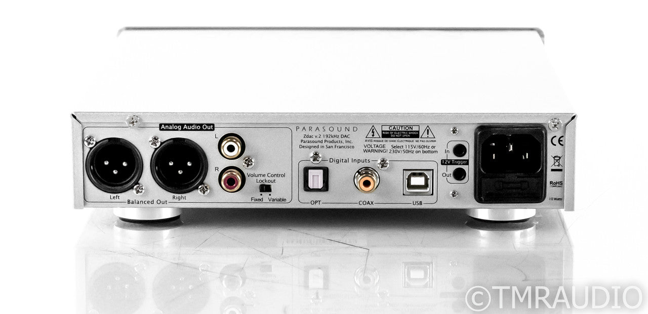 Parasound Zdac v.2 DAC / Headphone Amplifier; D/A Converter