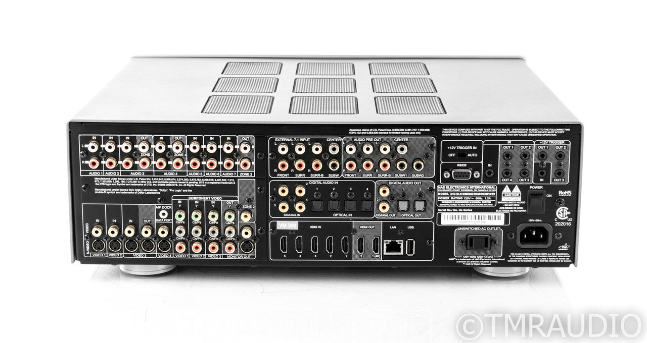 NAD M15 HD2 7.1 Channel Home Theater Processor; VM300 4K HDMI Board (No Remote)