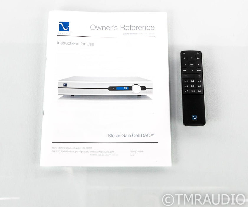 PS Audio Stellar Gain Cell DAC / Preamplifier; D/A Converter; Remote (Used)
