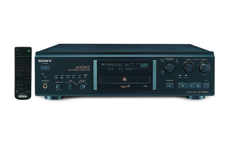 Sony MDS-JA333ES MiniDisc Player / Recorder; MDSJA333ES; Black