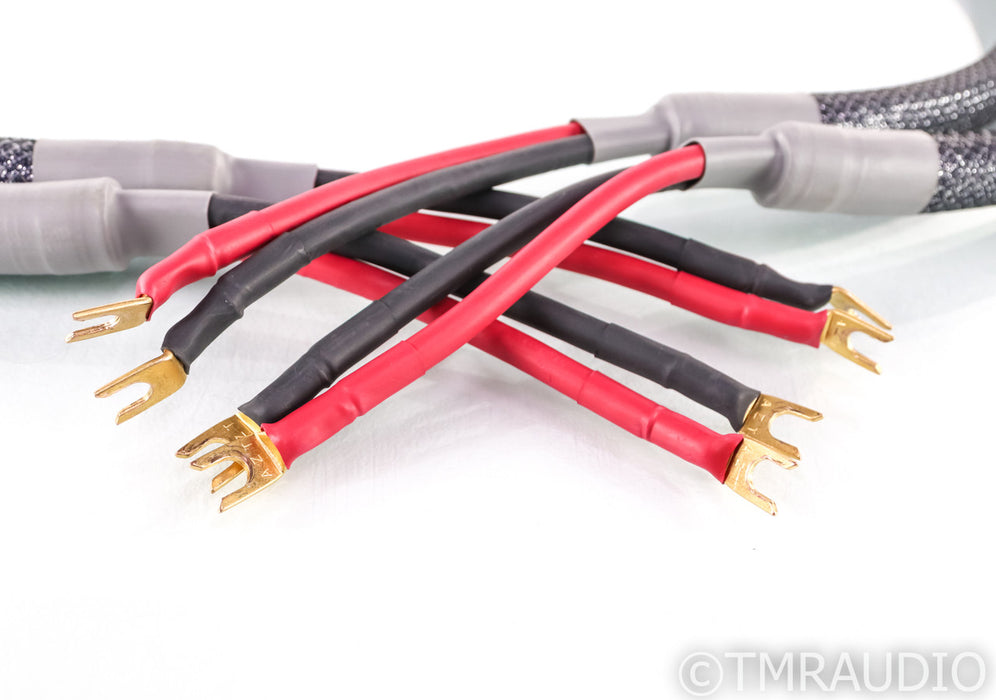 Acoustic Zen Absolute Zero Crystal Silver Speaker Cables; 8ft Pair