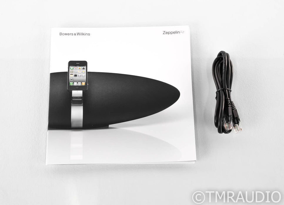 B&W Zeppelin Air Wireless Network Speaker; Black; iPod Dock