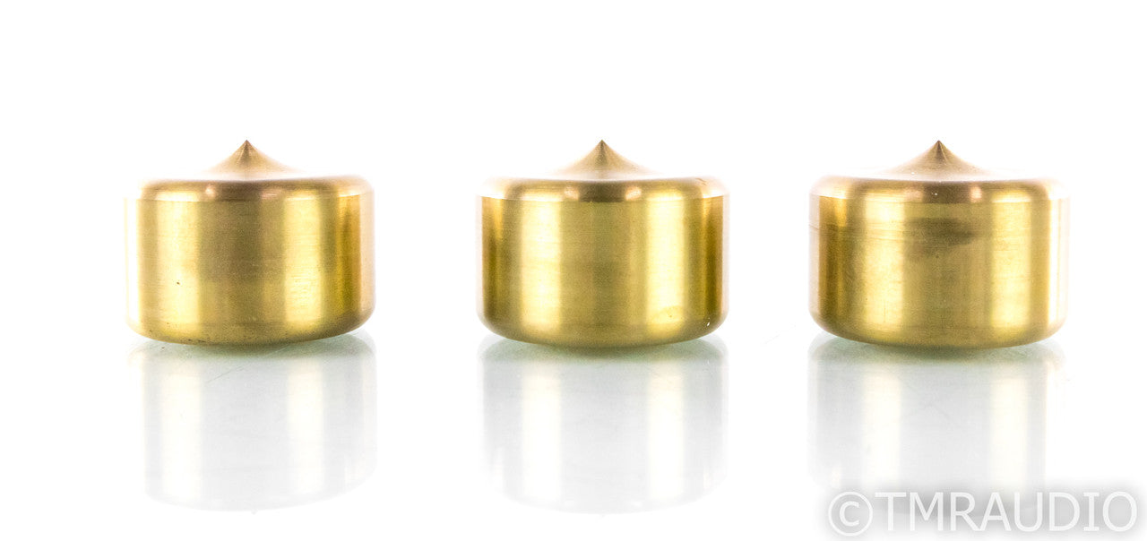 Mapleshade Heavyfoot Low 1.5" Brass Isolation Feet; Set of 3; Unthreaded