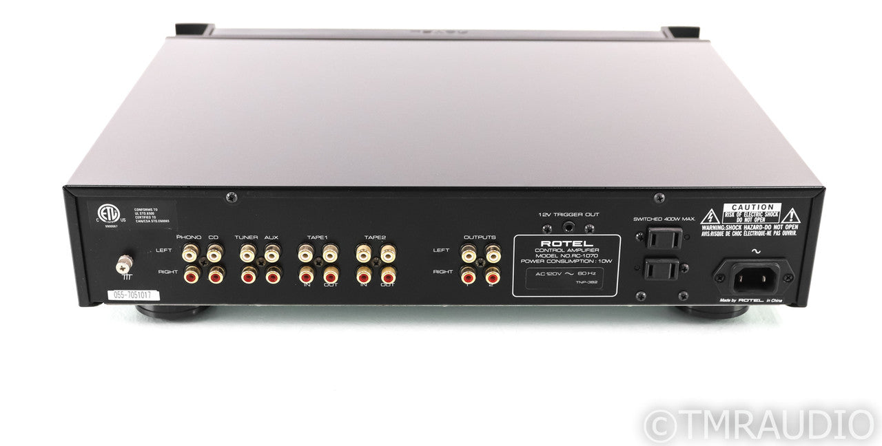 Rotel RC-1070 Stereo Preamplifier; RC1070; MM Phono; Remote