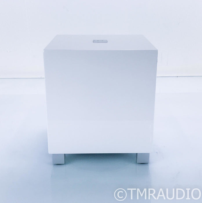 REL T5 8" Powered Subwoofer; Gloss White; T-5