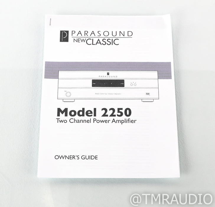 Parasound New Classic Model 2250 Stereo Power Amplifier