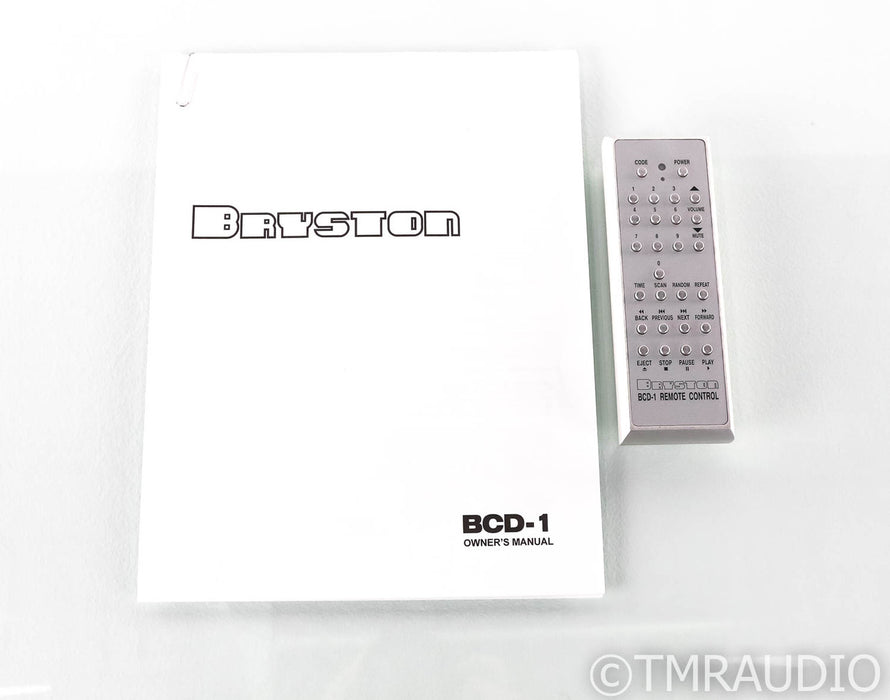Bryston BCD-1 CD Player; BCD1; Silver; 17"; Remote