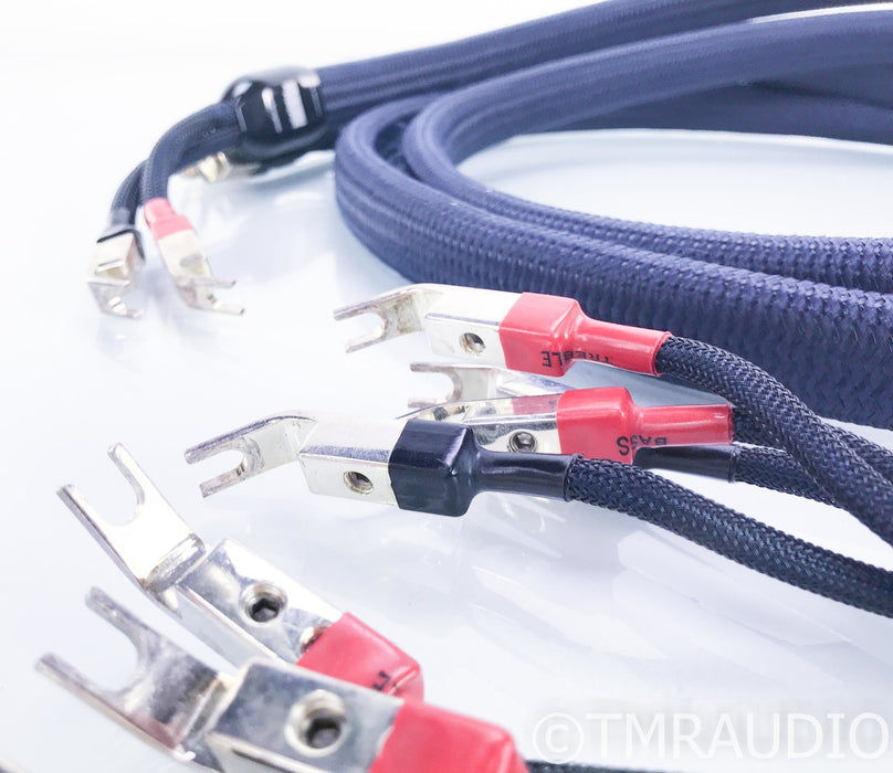 AudioQuest Wild Wood Bi-Wire Speaker Cables; 72v DBS; 8ft. Pair
