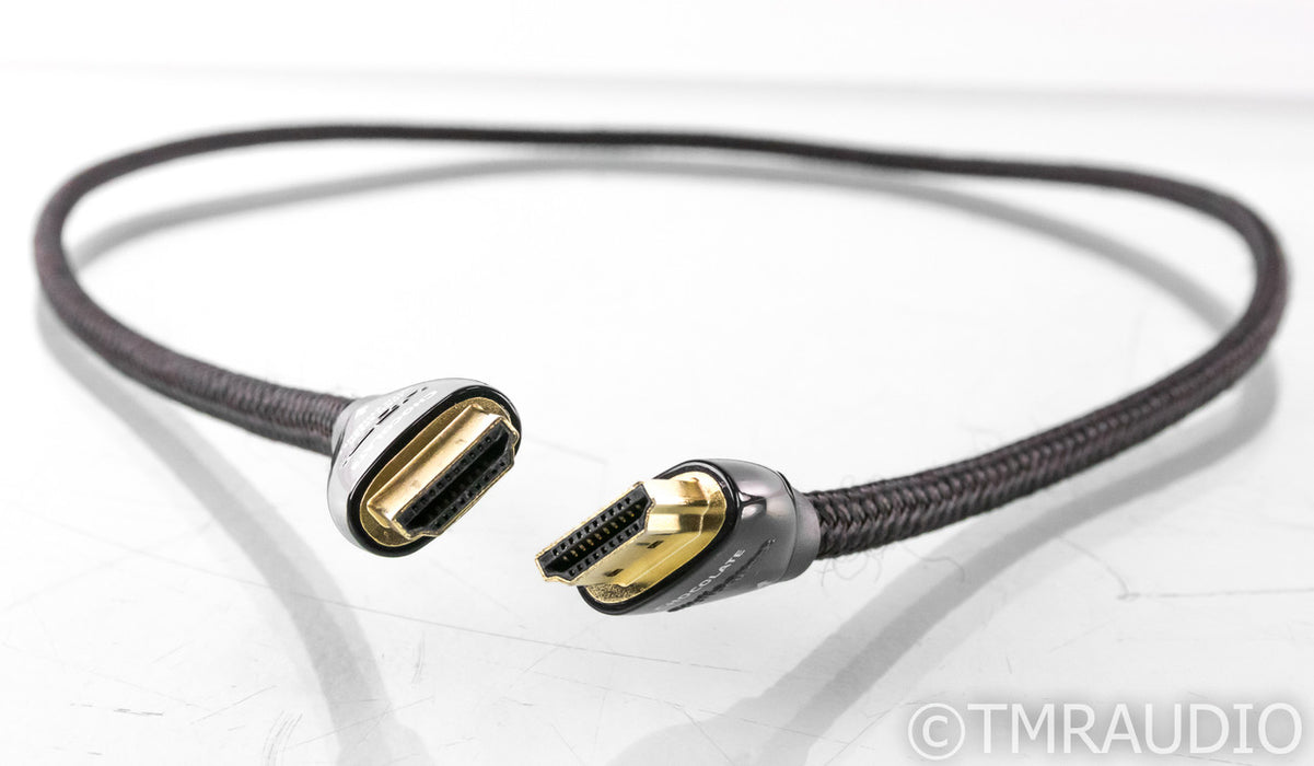 AudioQuest Chocolate HDMI Cable w/ Ethernet; Single 1m Digital Interconnect