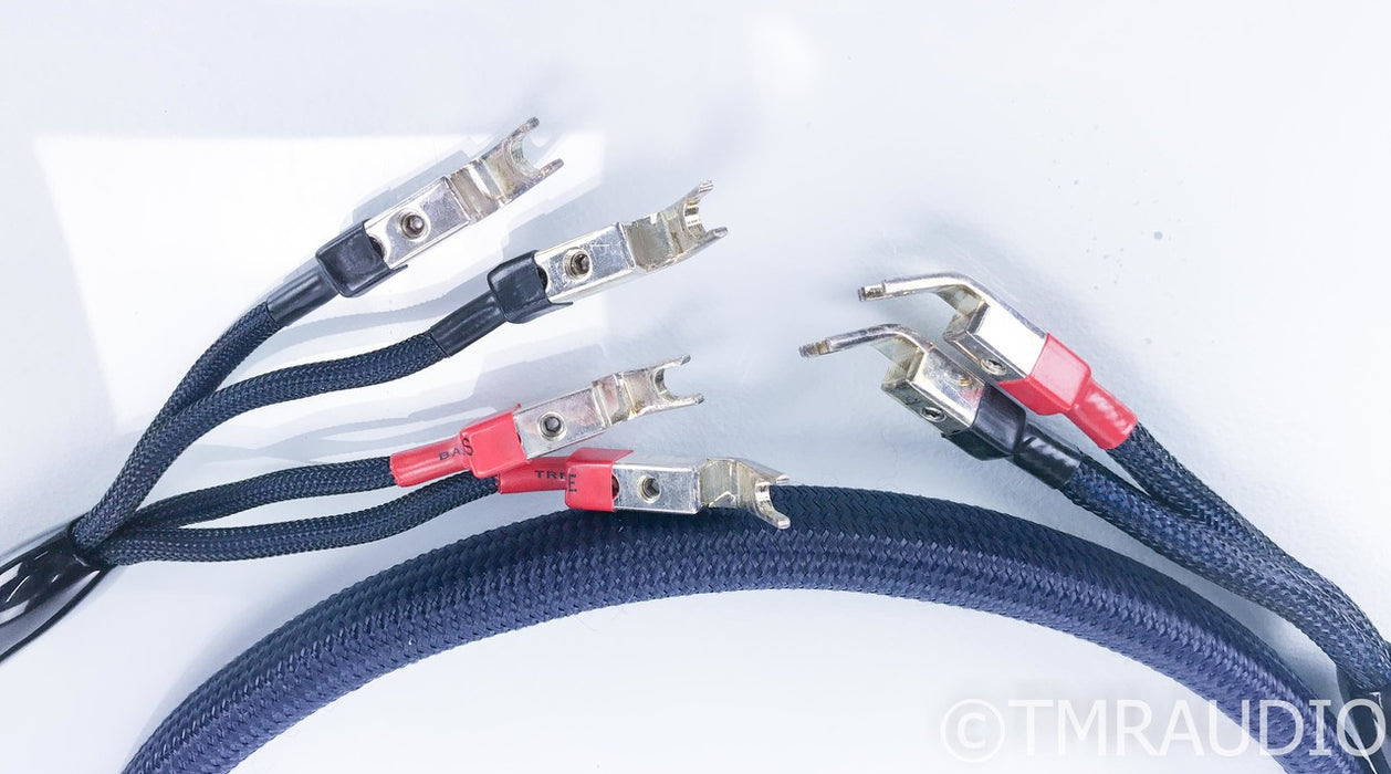 AudioQuest Wild Wood Bi-Wire Speaker Cables; 72v DBS; 8ft. Pair