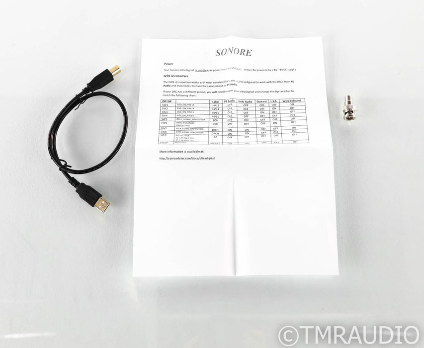 Sonore ultraDigital USB to S/PDIF Converter; LVDS I2S (No Power Supply)