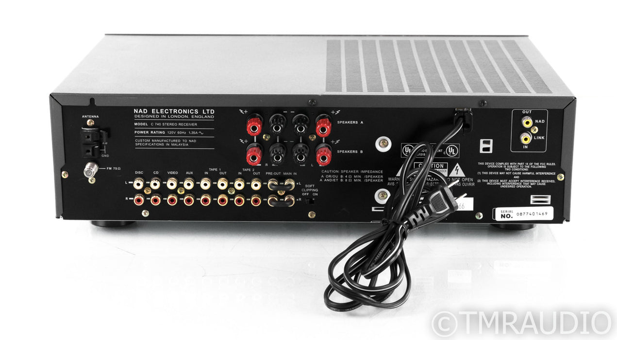 NAD C740 Vintage Stereo Receiver; C-740; Remote