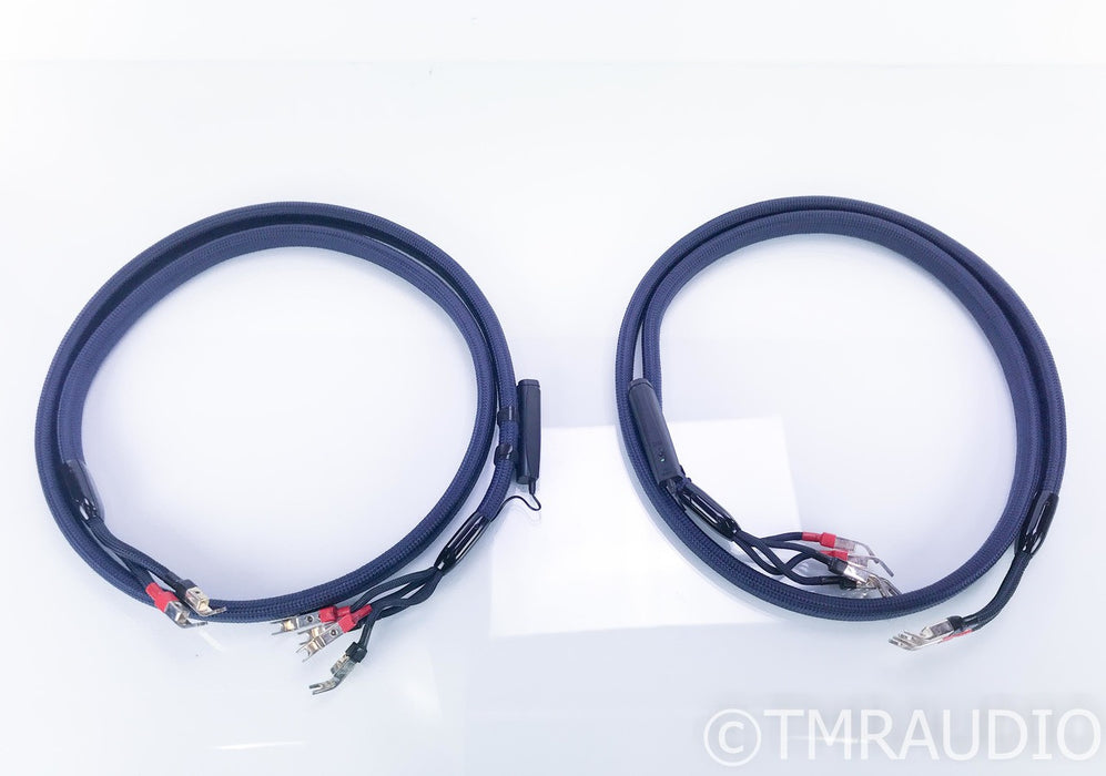 AudioQuest Wild Wood Bi-Wire Speaker Cables; 72v DBS; 8ft. Pair