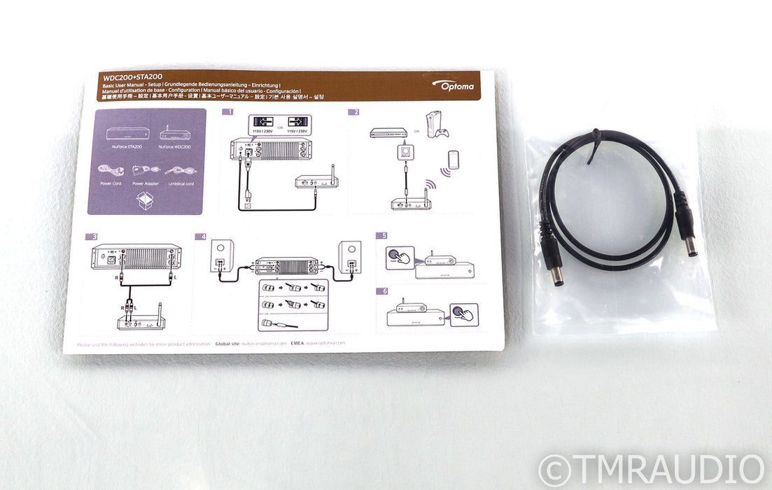 NuForce STA200 Stereo Power Amplifier; STA-200; Silver; Low Hours