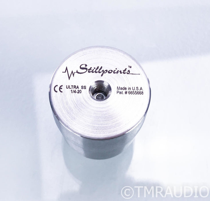 Stillpoints Ultra SS Isolation Foot; Stainless Steel; Single w/ Delrin Hard Hat