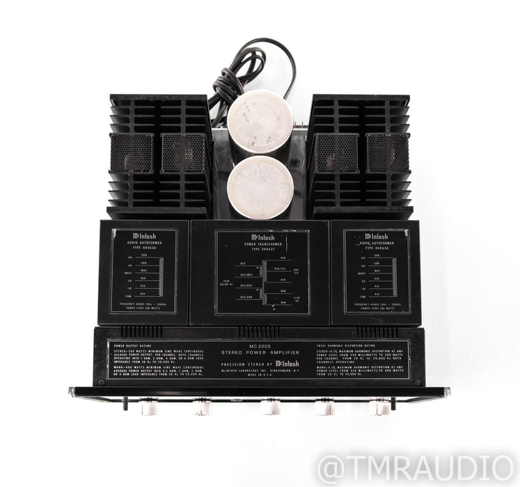 McIntosh MC2205 Vintage Stereo Power Amplifier; MC-2205