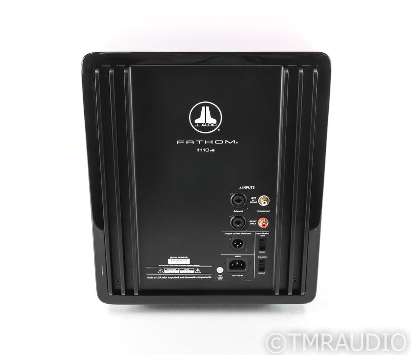 JL Audio Fathom f110 v2 10" Powered Subwoofer; Black Gloss; f110v2