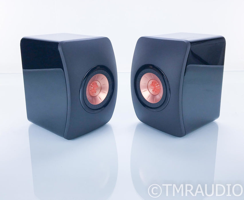 KEF LS50 Bookshelf Speakers; Gloss Black Pair