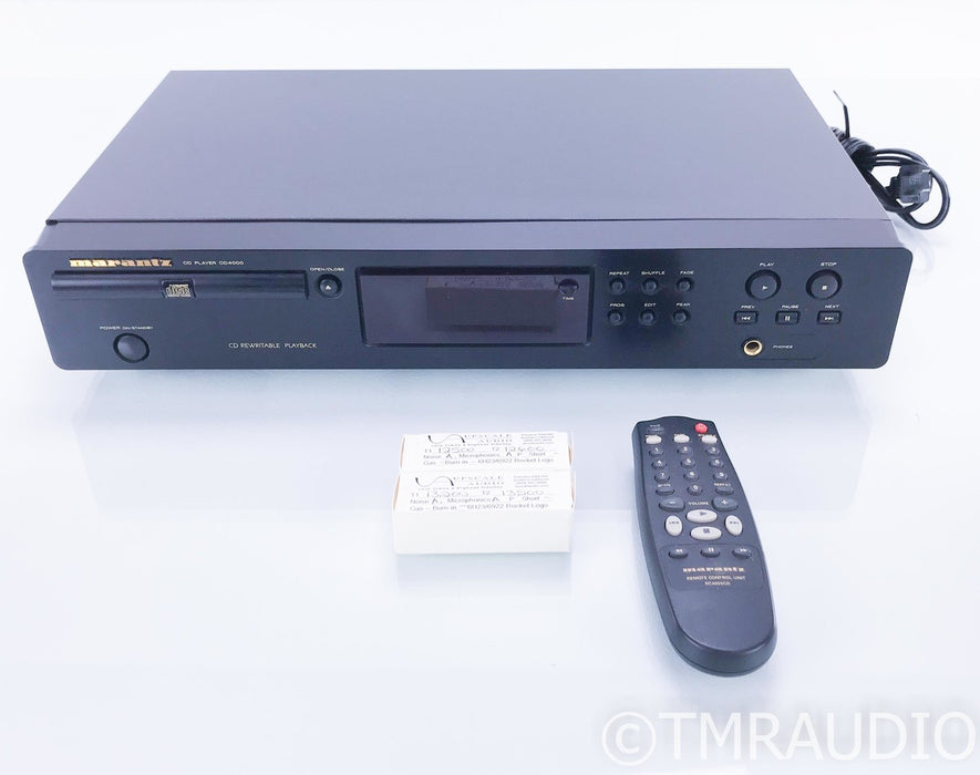 AH! Njoe Tjoeb 4000 Tube CD Player; Remote (Modified Marantz CD4000)