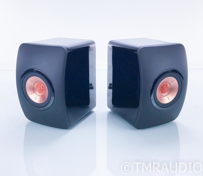 KEF LS50 Bookshelf Speakers; Gloss Black Pair