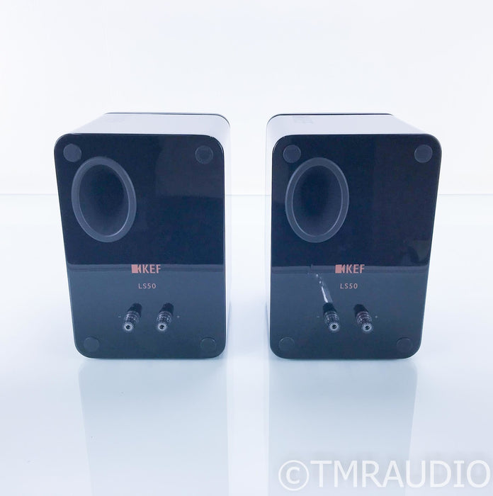 KEF LS50 Bookshelf Speakers; Gloss Black Pair