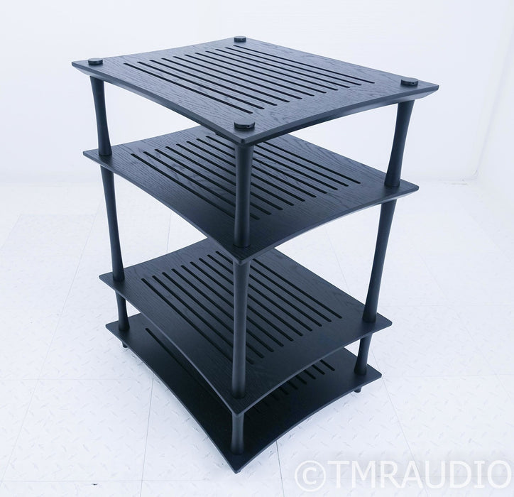 Quadraspire SVT 33" 4-Shelf Component Rack; Black