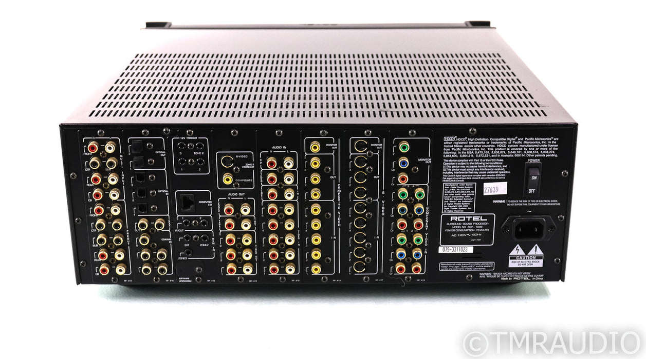 Rotel RSP-1098 7.1 Channel Home Theater Processor; RSP1098; Remote