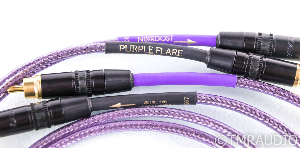 Nordost Purple Flare RCA Cables; 1m Pair Interconnects