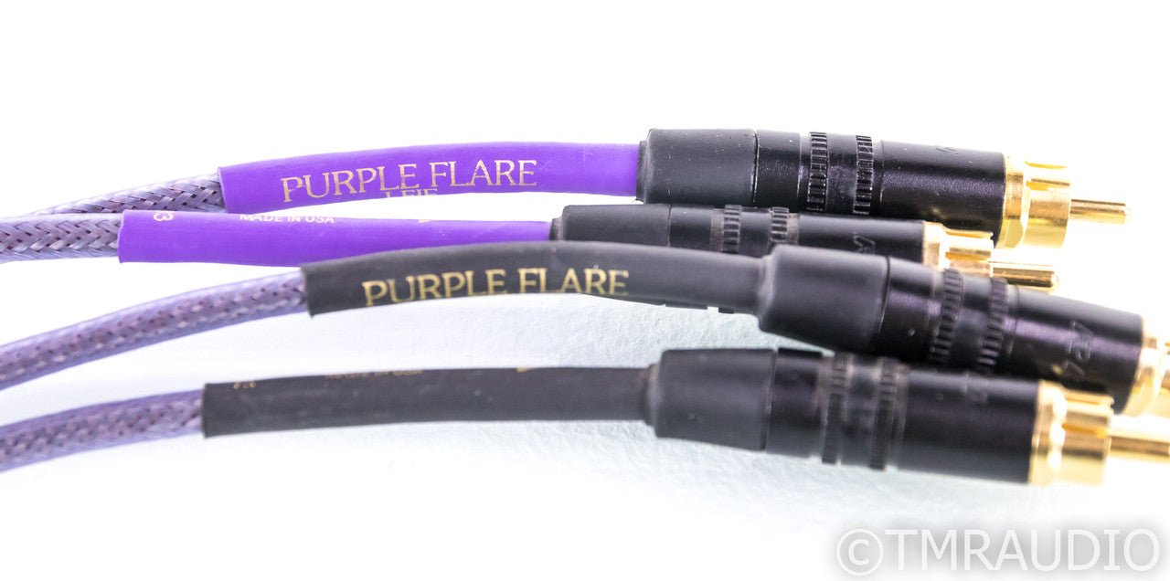 Nordost Leif Purple Flare RCA Cables; 9ft Pair Interconnects