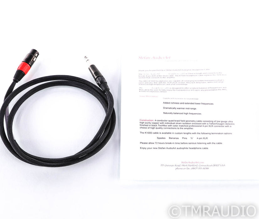 Stefan AudioArt AKG K1000 Headphone Extension Cable; K-1000; Single; 5ft