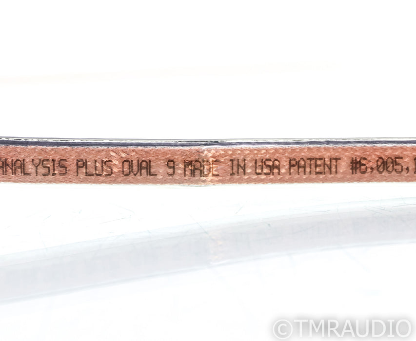 Analysis Plus Oval 9 Speaker Cable; Single; 12ft