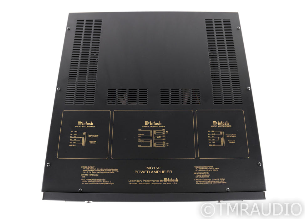 McIntosh MC152 Stereo Power Amplifier; MC-152
