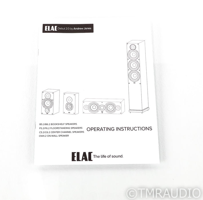 Elac Debut 2.0 B6.2 Bookshelf Speakers