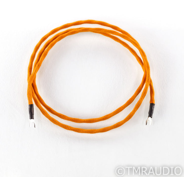 Luna Cables Orange Phono Turntable Ground Wire; Single 1.3m Cable