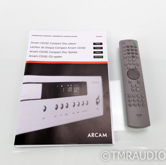 Arcam CD192 Upsampling CD Player; CD-192; Remote HOLD - No analog output; CD-192; Remote HOLD - No analog output