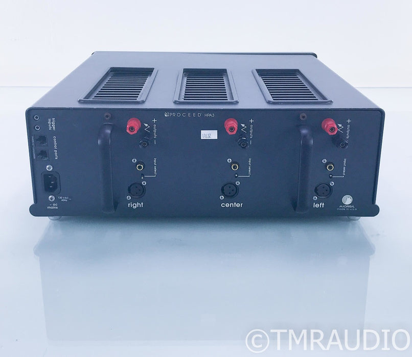 Proceed HPA-3 3 Channel Power Amplifier; HPA3; AS-IS (Dead Left Channel)
