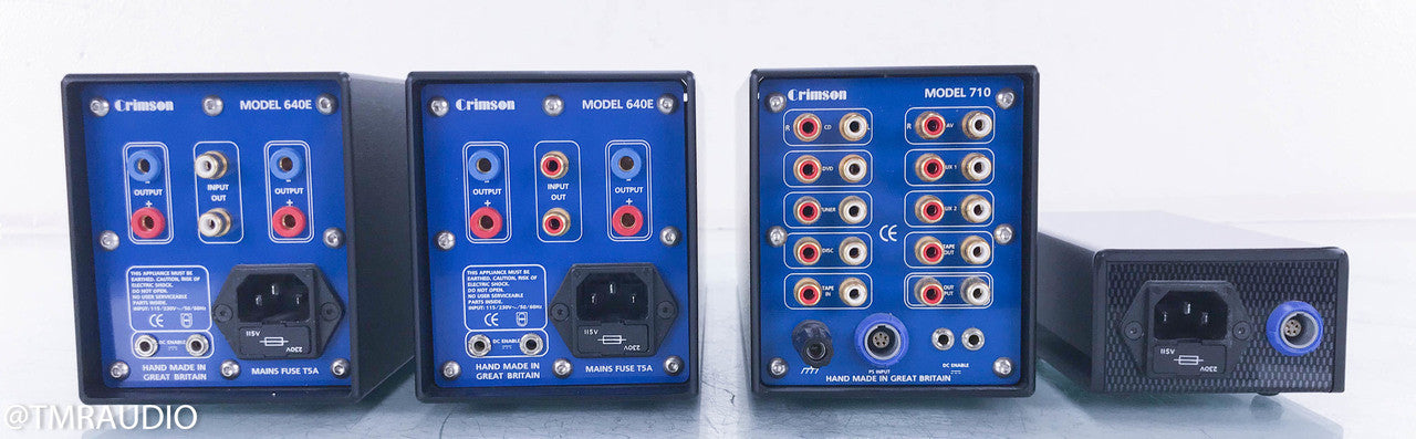 Crimson 710 Preamplifier w/ 640E Mono Power Amplifier Pair; CS710; CS640E