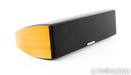Sonus Faber Domus Center Channel Speaker; Black Leather & Teak