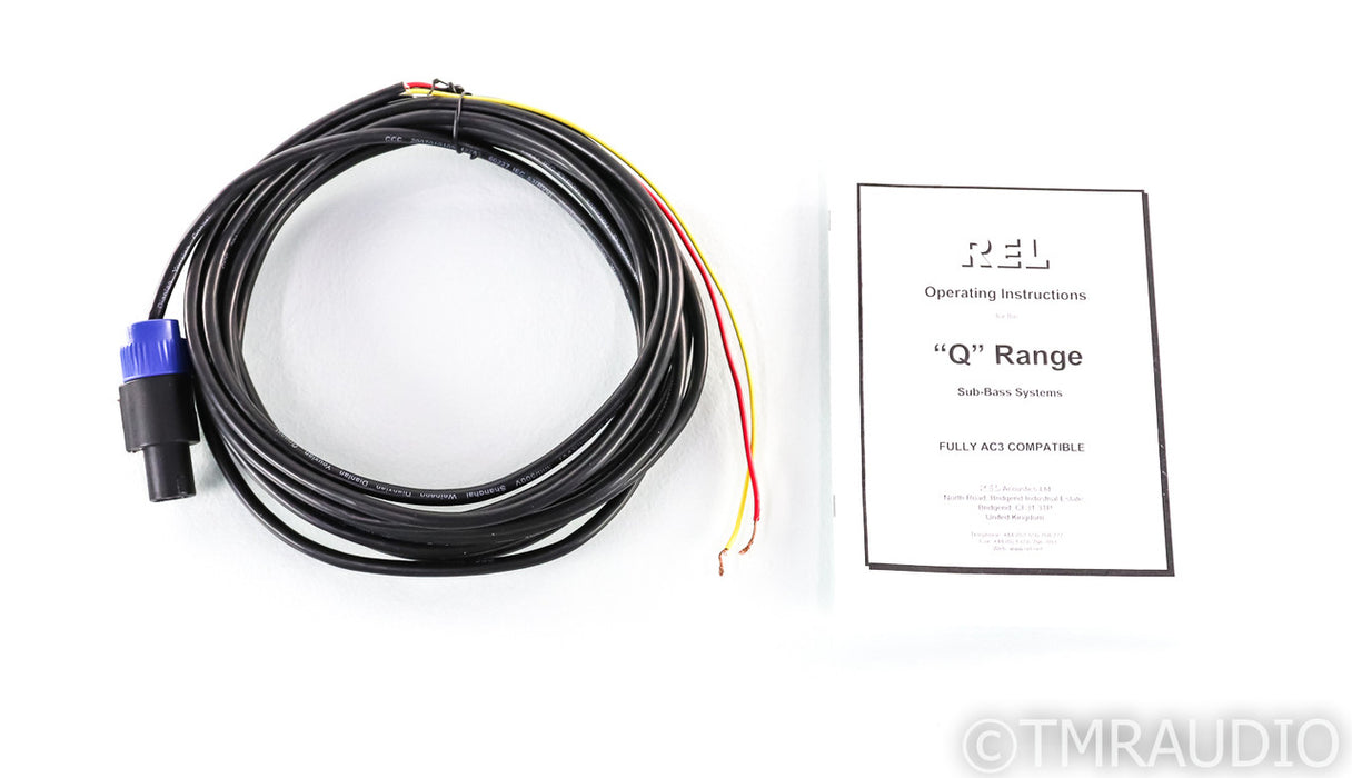 REL Q201E 10" Powered Subwoofer; Black; Q-201E (Upgraded Spikes)
