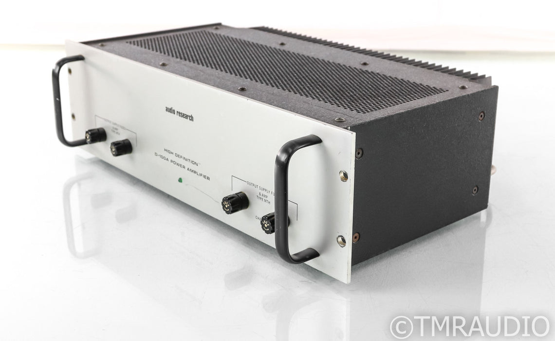Audio Research D-100A Vintage Stereo Power Amplifier; D100A