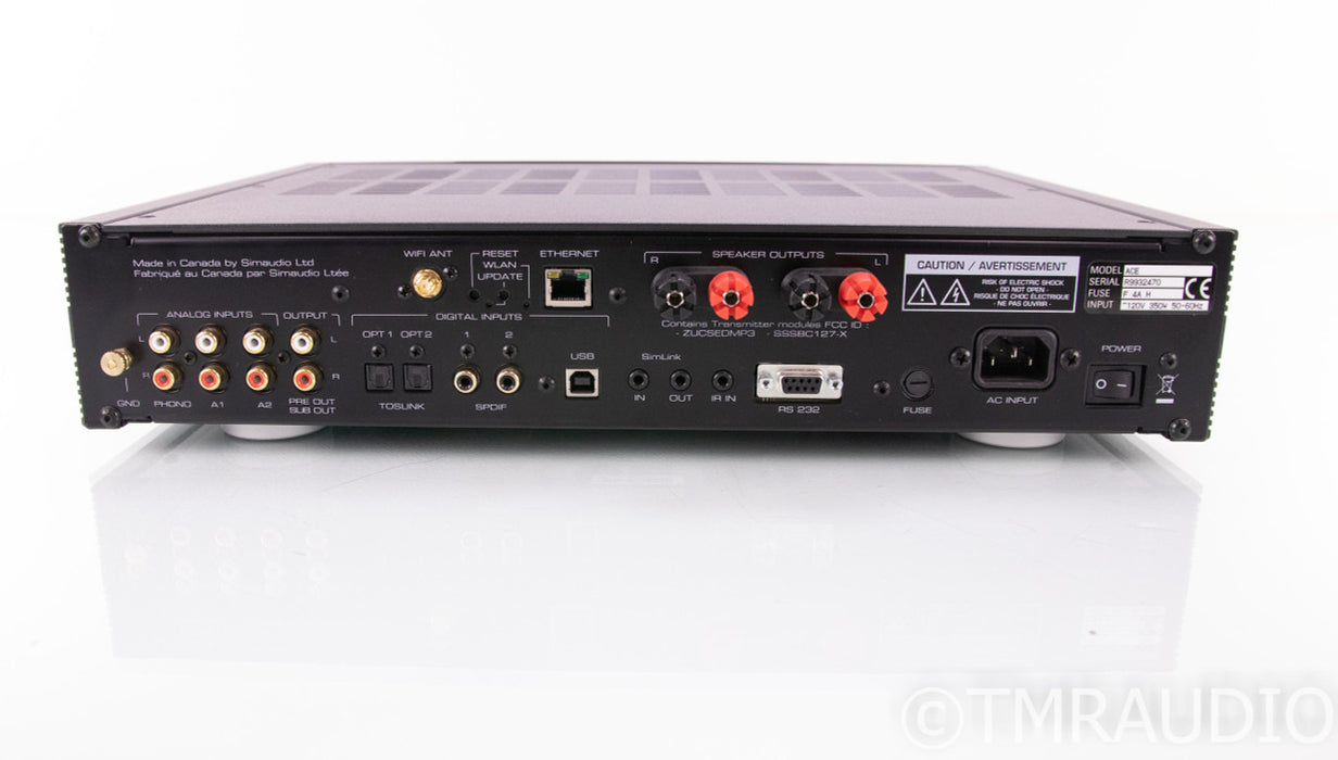SimAudio Moon ACE All-In-One Integrated Amplifier System; Network; Bluetooth