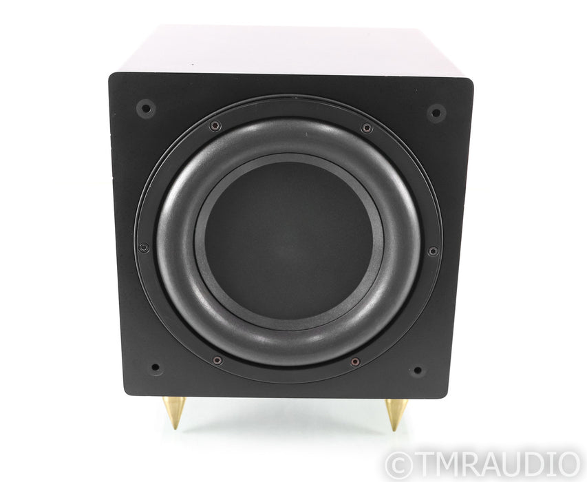 REL Q201E 10" Powered Subwoofer; Black; Q-201E (Upgraded Spikes)