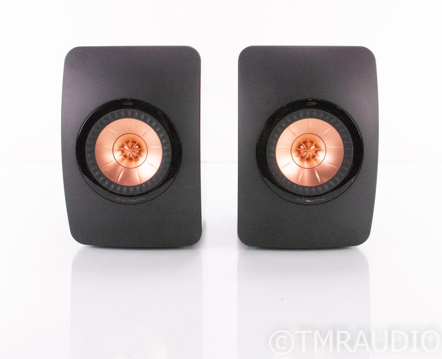 KEF LS50 Bookshelf Speakers; Black Pair; LS-50
