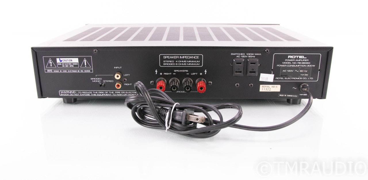 Rotel RB-960BX Stereo Power Amplifier; RB960BX (1/0)