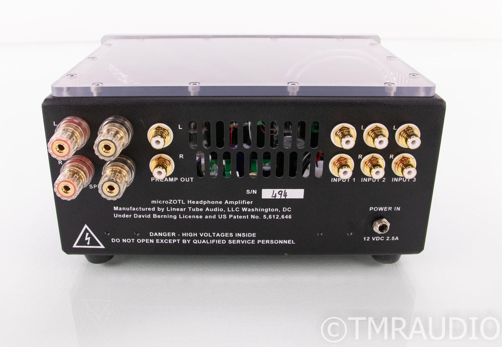 Linear Tube Audio MicroZOTL MZ-2 Tube Headphone/Integrated Amplifier; MZ2; LPS+; 4 Months