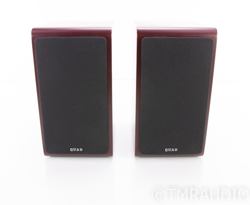 QUAD S-2 Bookshelf Speakers; Sapele Mahogany Pair; S2